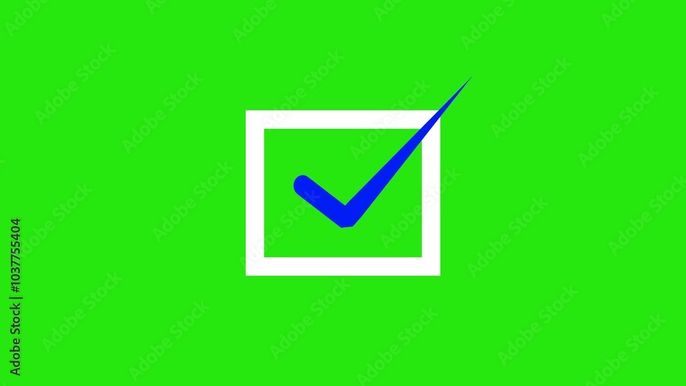 Poster check mark with box