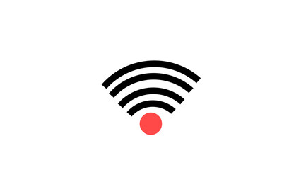 Wi_Fi connected icon illustra with withe background