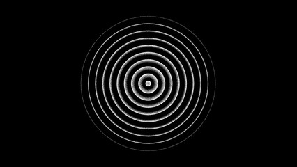 black and white circle