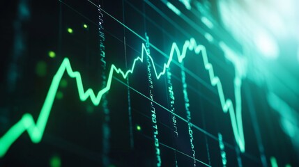 a professional stock chart background