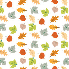 Autumn foliage seamless background design