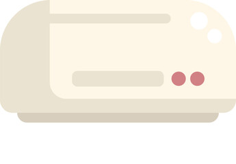 Modern toaster is heating bread, featuring adjustable temperature controls for a perfectly toasted slice