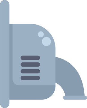 recommend clip art: Car muffler, a component of the vehicle's exhaust system, responsible for reducing engine noise