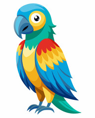 Parrot Illustration Vector template stock illustration