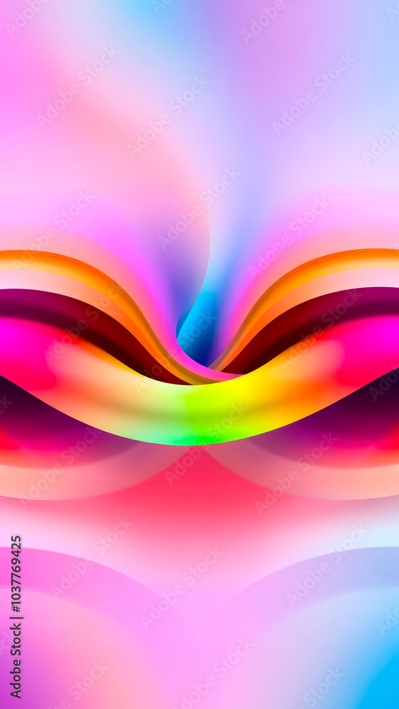 Poster swirling gradient abstract background