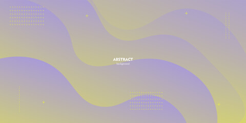 Abstract geometric wave themed overlapping background with bright purple and yellow colors for graphic design. eps10