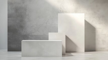 Minimalist Geometric Podium Display for Modern Spaces