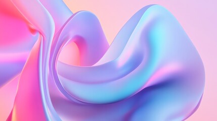 A vibrant, flowing wave of pastel colors creating a dreamy and surreal effect in a soft, abstract composition.