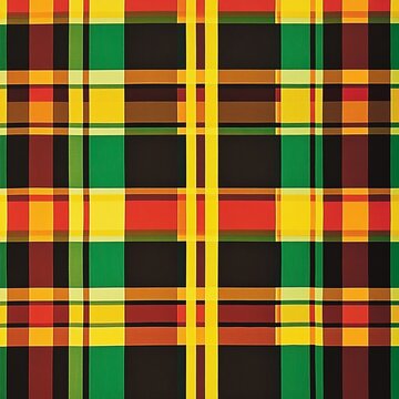 Jamaican Plaid** Pattern - A plaid pattern unique to traditional Jamaican clothing,