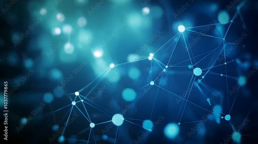 Wall mural global networking communication future technology background information chain