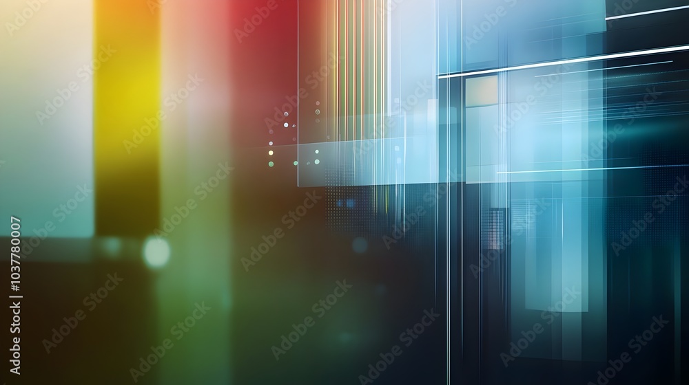 Canvas Prints abstract technology business background with motion blur zoom