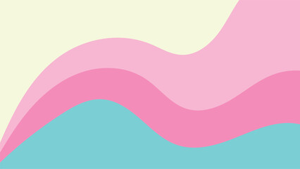 colorful pastel abstract waves layer background vector design