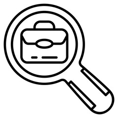 Job Search  Icon Element For Design