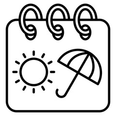 Vacation  Icon Element For Design