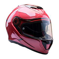 Fototapeta premium red motorcycle helmet PNG
