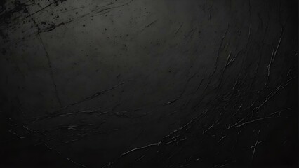 Black grunge background with rough texture with subtle scratches and distressed surface, industrial design, promotional architecture material, gritty digital backdrop surface.

