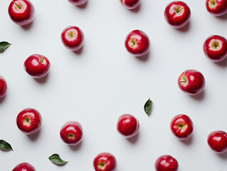 red cherries isolated on white