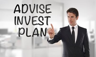 Advise, invest,, plan