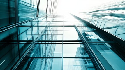 Obraz premium Modern Architecture with High Contrast and Bright Light