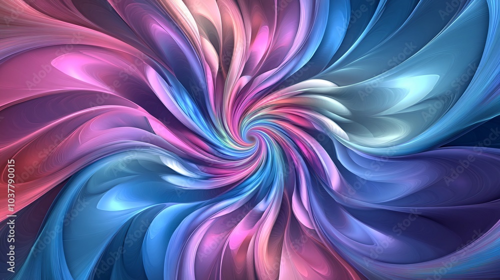 Poster a mesmerizing swirl of vibrant colors blending seamlessly, creating an abstract visual feast that ca