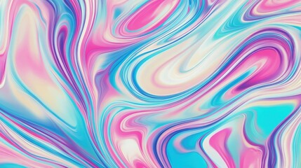 Obraz premium Vibrant Swirling Marble Pattern in Pastel Colors