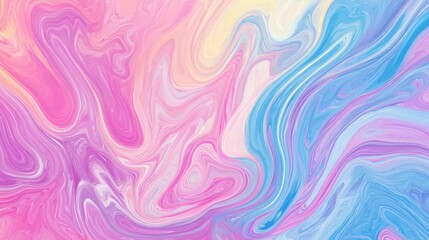 Vibrant Pastel Swirl Pattern in Soft Colors