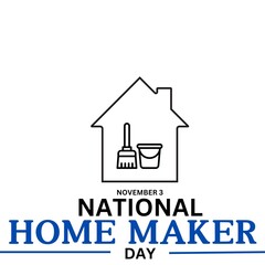 Fototapeta premium National Homemaker Day. november 3