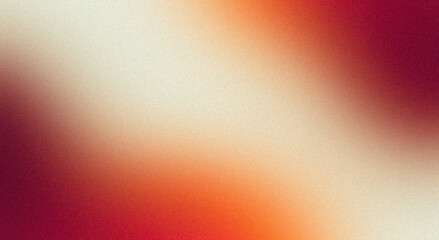 Orange red magenta retro color flow on white grainy gradient texture backdrop design, grungy, rough, glowing, bright, shine, noise Texture, website header.