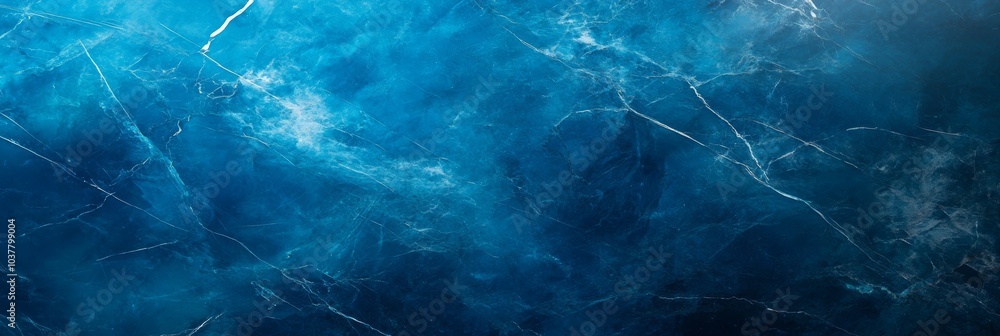 Poster a mesmerizing blue texture resembling deep water, with subtle waves and streaks, creating a calm and