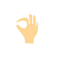 hand gesture vector element