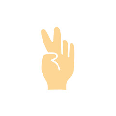 hand gesture vector element