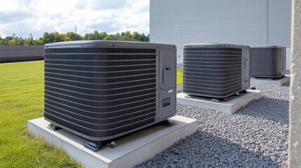 Air Conditioning Units on a Building Rooftop