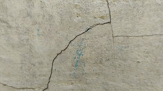 the house wall is cracked. this was caused by an old wall. texture effect