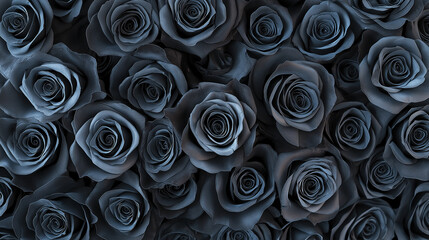 Dark Romance, Background of Deep Blue Roses