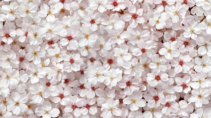 Delicate White Flowers Spring Background