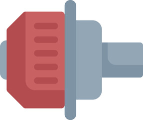 Car turbo icon representing forced induction system using exhaust gas to spin turbine