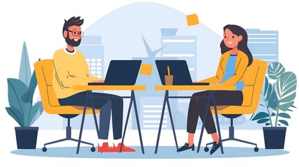 Diverse Team Collaborating with Laptops in a Creative Workspace_10