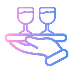 drinks Line Gradient Icon