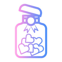 jar Line Gradient Icon