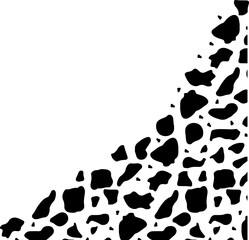 Terrazzo texture corner border