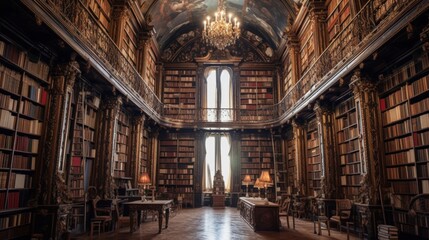 Grand Library Interior