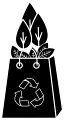 trash illustration garbage silhouette waste logo world icon rubbish outline recycle plastic bin environment ecology recycling dump container disposal shape for vector graphic background