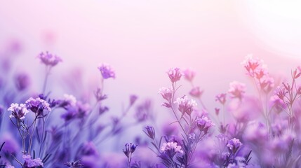 Obraz premium Purple Flowers in Soft Light