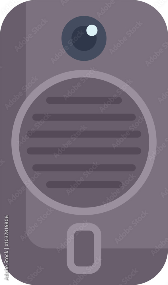 Poster contemporary intercom system featuring a built in camera, providing enhanced security and communicat