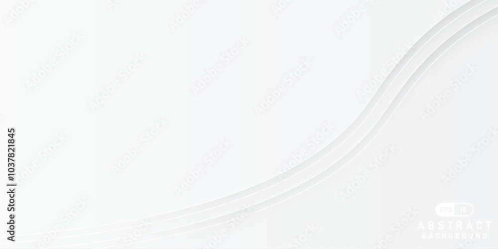 Aufkleber abstract white background with gradient color and artistic wave dynamic line decoration. vector wavy abstract minimal line. EPS 10