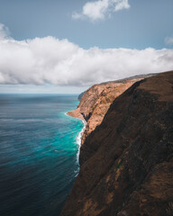 Obraz premium beautiful landscape from drone in Madeira 