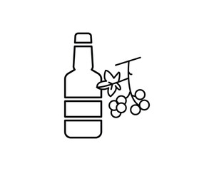 wine icon vector symbol design illustration