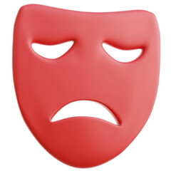 Theater Mask Drama3d Illustration