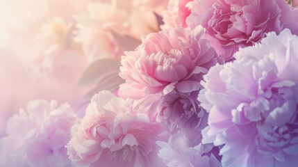 Fototapeta premium Soft Pastel Peony Bloom