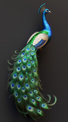 The Peacock,peacock with an open tail.